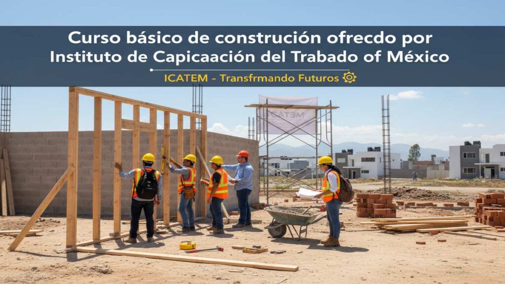Curso básico de construcción ofrecido por Instituto de Capacitación para el Trabajo del Estado de México
