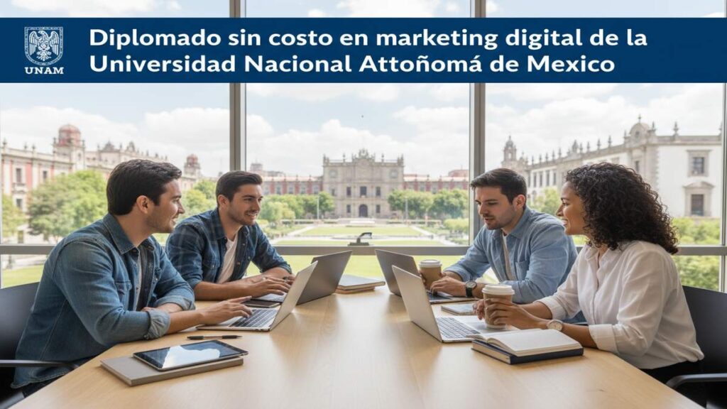 Diplomado sin costo en marketing digital de la Universidad Nacional Autónoma de México