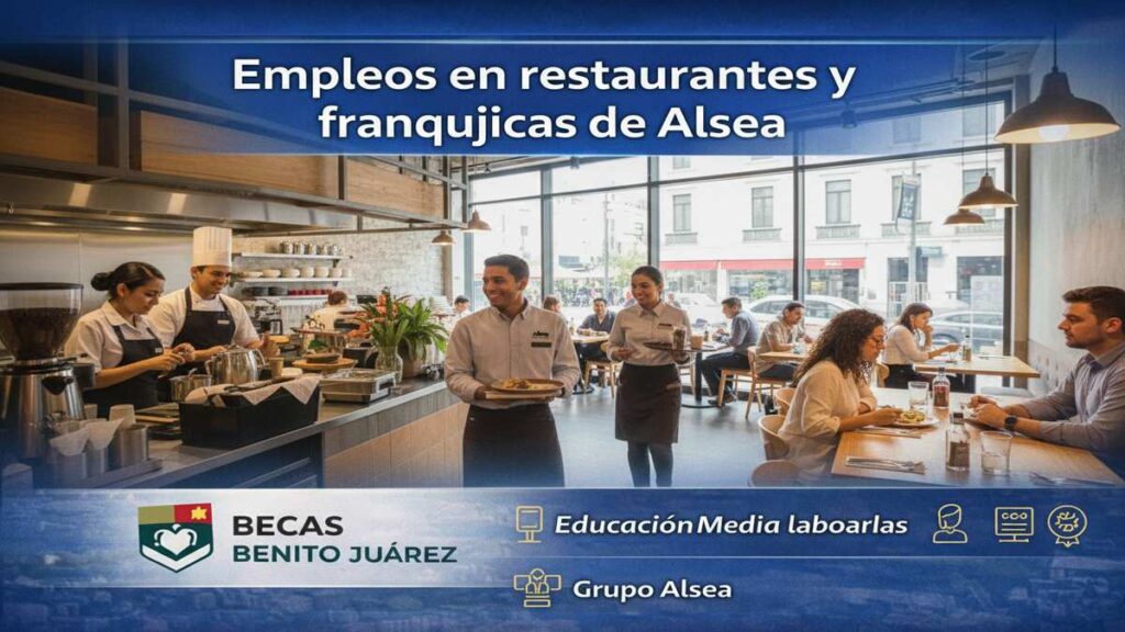 Empleos en restaurantes y franquicias de Alsea