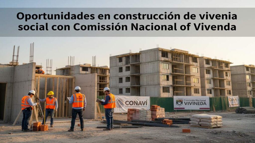 Oportunidades en construcción de vivienda social con Comisión Nacional de Vivienda