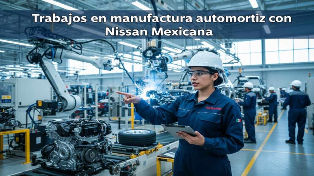 Trabajos en manufactura automotriz con Nissan Mexicana