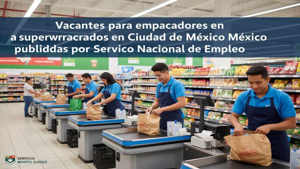 Vacantes para empacadores en supermercados en Ciudad de México publicadas por Servicio Nacional de Empleo